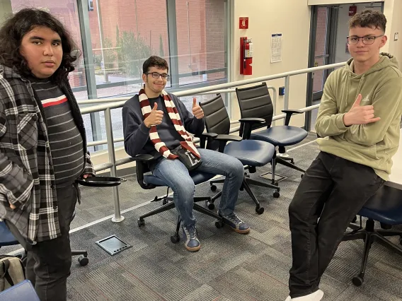 Eduardo, Mustafa, and Yzaiah. Mentees. 