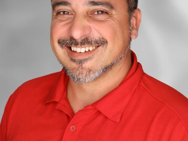 mike in a red ua cs polo